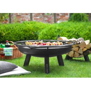 Cook King Steel Wood Burning Outdoor Fire Pit Black 41cm H x 60cm W x 60cm D Cook King Steel Wood Burning Outdoor Fire Pit Black 41cm H x 60cm W x 60cm D