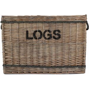 Union Rustic Jacqueline Wicker Jumbo Lined Log Basket Antique Wash 1 Union Rustic Jacqueline Wicker Jumbo Lined Log Basket Antique Wash 1