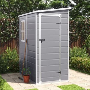 Latitude Run Outdoor Garden Plastic Storage Shed Grey 149.8cm W X 122cm D X 192.5cm H Latitude Run Outdoor Garden Plastic Storage Shed Grey 149.8cm W X 122cm D X 192.5cm H