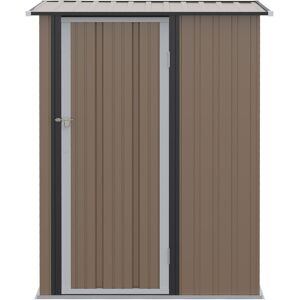 Dakota Fields Ayad 2.7 ft. W x 4.6 ft. D Metal Pent Tool Shed Brown 142cm W X 84cm D X 189cm H Dakota Fields Ayad 2.7 ft. W x 4.6 ft. D Metal Pent Tool Shed Brown 142cm W X 84cm D X 189cm H