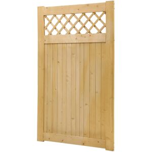 Lark Manor Castano Garden Wood Fence Gate Yellow 150cm H x 90cm W x 2.3cm D Lark Manor Castano Garden Wood Fence Gate Yellow 150cm H x 90cm W x 2.3cm D