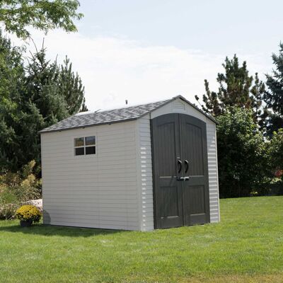 LIFETIME Phoenix Garden Storage Shed - Light Gray - 285x214x227 cm LIFETIME Phoenix Garden Storage Shed - Light Gray - 285x214x227 cm