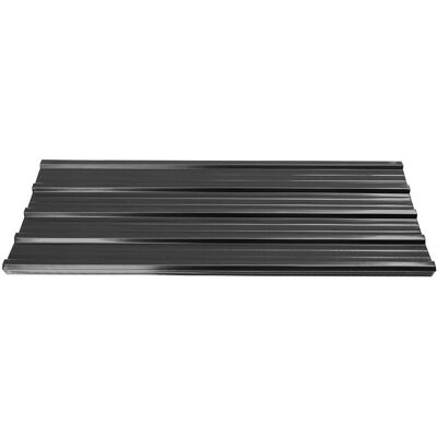 Dakota Fields Rust Resistant Steel Roofing Kit Black 117 cm H x 47 cm W x 2.03 cm D Dakota Fields Rust Resistant Steel Roofing Kit Black 117 cm H x 47 cm W x 2.03 cm D
