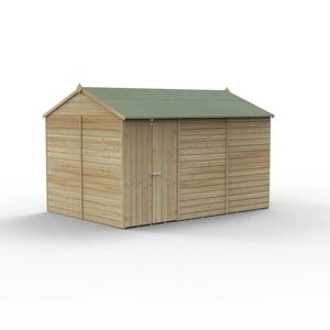 Forest Garden Beckwood 7 ft. 4 in. W x 11 ft. 10 in. D Solid Wood Apex Garden Shed brown 261.2 H x 232.9 W x 359.6 D cm