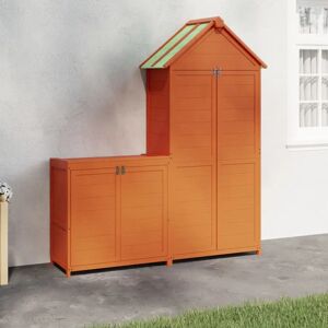 Symple Stuff Andrees 3 ft. W x 2 ft. D Wooden Overlap Apex Garden Shed brown 185.0 H x 79.0 W x 53.0 D cm