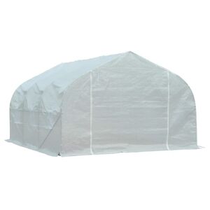 Sol 27 Outdoor Aaliegha 10 Ft W x 11.5 Ft D Hobby Greenhouse gray/white 78.7 H x 118.1 W x 350.012 D cm
