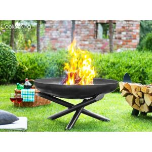 Cook King Steel Wood Burning Outdoor Fire Pit white 36.0 H x 70.0 W x 70.0 D cm