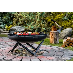 Cook King 35Cm H x 70Cm W Steel Wood Burning Outdoor Fire Pit black 35.0 H x 70.0 W x 70.0 D cm