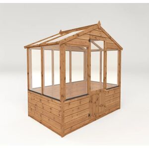 Mercia Garden Products Mercia 4 x 6ft Traditional Greenhouse brown 206.0 H x 201.0 W x 124.0 D cm