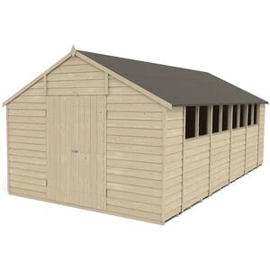 Forest Garden 10 ft. W x 20 ft. D Solid Wood Garden Shed brown 7.89 H x 10.49 W x 19.58 D cm