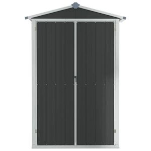 Dakota Fields Tubac Garden Shed Galvanised Steel Outdoor Tool Storage Shed brown 183.007 H x 107.4928 W x 45.9994 D cm