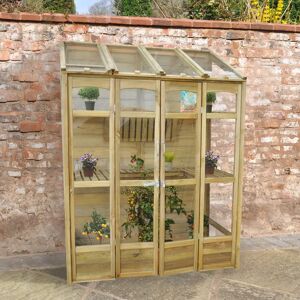 Forest Garden 3 Ft W x 4 Ft D Hobby Greenhouse brown 90.0 H x 38.0 W x 50.0 D cm