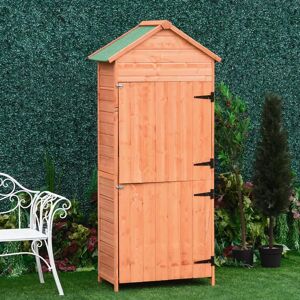 Union Rustic Garden Storage Shed brown 477.52 H x 213.36 W x 132.08 D cm