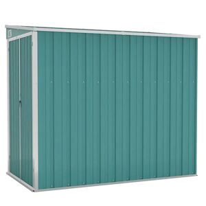 Dakota Fields Abdulhadi Wall-mounted Garden Shed Outdoor Tool Storage Shed Galvanised Steel green 178.0032 H x 118.0084 W x 194.0052 D cm