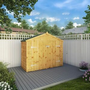 Mercia Garden Products Mercia 3 x 7ft Tongue & Groove Apex Bikestore brown 173.0 H x 210.0 W x 87.0 D cm