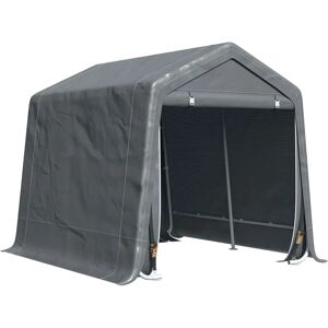 Dakota Fields Ahriel 110 ft. W x 94 ft. D Plastic Apex Bike Shed gray 240.0046 H x 280.0096 W x 240.0046 D cm