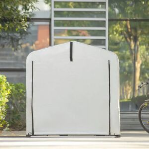 Rebrilliant Stover 5 ft. W x 7 ft. D Polyethylene Dome Bike Shed 165.0 H x 159.0 W x 219.0 D cm