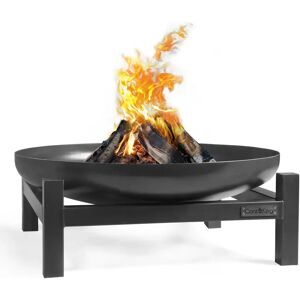 Cook King 29Cm H x 70Cm W Steel Wood Burning Outdoor Fire Pit black/brown/gray 29.0 H x 70.0 W x 70.0 D cm