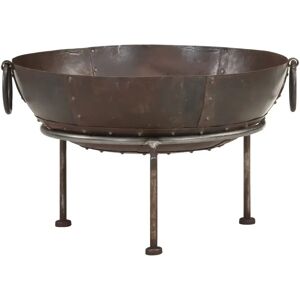 Rio Andillac Iron Wood Burning Outdoor Fire Pit brown 5.51 H x 9.06 W x 60.0 D cm