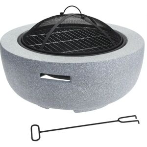 Rio Closson 25Cm H x 60Cm W Concrete Outdoor Fire Pit brown/gray 25.0 H x 60.0 W x 60.0 D cm