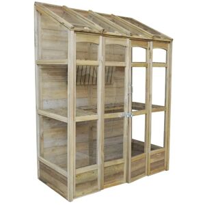 Forest Garden 5 Ft W x 2.5 Ft D Lean-To Greenhouse brown 77.95 H x 57.87 W x 73.9902 D cm