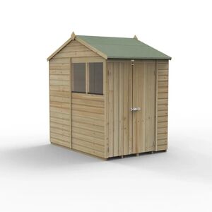Forest Garden Beckwood 7 ft. 7 in. W x 5 ft. D Solid Wood Apex Garden Shed brown 228.3 H x 230.2 W x 153.1 D cm