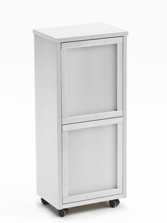 August Grove Millwright 24 Litre Recycling Bin August Grove Finish/Colour: White  - Size: 93cm H X 135cm W X 45cm D August Grove Millwright 24 Litre Recycling Bin August Grove Finish/Colour: White  - Size: 93cm H X 135cm W X 45cm D