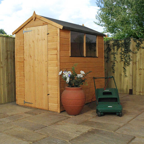 WFX Utility 4 Ft. W x 6 Ft. D Shiplap Apex Wooden Shed WFX Utility Installation Included: No  - Size: WFX Utility 4 Ft. W x 6 Ft. D Shiplap Apex Wooden Shed WFX Utility Installation Included: No  - Size: