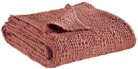 August Grove Maniteau Stonewashed Bedspread August Grove Colour: Blush, Size: W240 x L260cm  - Size: W260 x L260cm August Grove Maniteau Stonewashed Bedspread August Grove Colour: Blush, Size: W240 x L260cm  - Size: W260 x L260cm