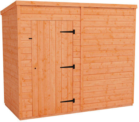 Tiger Sheds Tiger 8 ft. W x 4 ft. D Shiplap Pent Wooden Shed Tiger Sheds  - Size: 243cm H X 475cm W X 295cm D Tiger Sheds Tiger 8 ft. W x 4 ft. D Shiplap Pent Wooden Shed Tiger Sheds  - Size: 243cm H X 475cm W X 295cm D