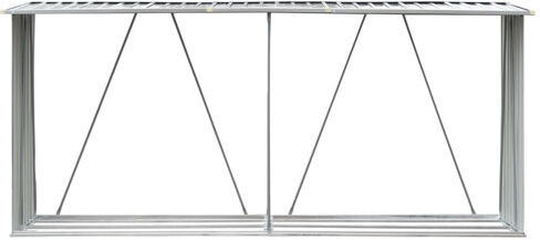 WFX Utility 5 ft x 2.75 ft Metal Log Store WFX Utility Finish: Green  - Size: 124cm H X 78cm W X 78cm D WFX Utility 5 ft x 2.75 ft Metal Log Store WFX Utility Finish: Green  - Size: 124cm H X 78cm W X 78cm D