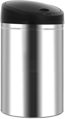 Symple Stuff Headen Stainless Steel Motion Sensor Rubbish Bin Symple Stuff Colour: Silver/Black, Capacity: 62 L  - Size: 2cm H X 1cm W Symple Stuff Headen Stainless Steel Motion Sensor Rubbish Bin Symple Stuff Colour: Silver/Black, Capacity: 62 L  - Size: 2cm H X 1cm W