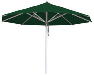 Dakota Fields Post 3.5m Traditional Parasol Dakota Fields Fabric Colour: Forest Green  - Size: Small Dakota Fields Post 3.5m Traditional Parasol Dakota Fields Fabric Colour: Forest Green  - Size: Small