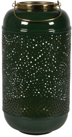 Lesli Living Metal Lantern Lesli Living Colour: Forrest green, Size: 41cm H x 23cm W x 23cm D  - Size: 48cm H X 28cm W X 28cm D Lesli Living Metal Lantern Lesli Living Colour: Forrest green, Size: 41cm H x 23cm W x 23cm D  - Size: 48cm H X 28cm W X 28cm D