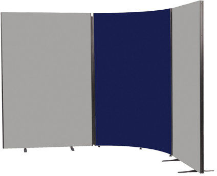 Symple Stuff Partition Symple Stuff Size: 122.5cm H x 113.1cm W x 3cm D, Colour: Ink Navy  - Size: 60cm H x 180cm W x 3cm D