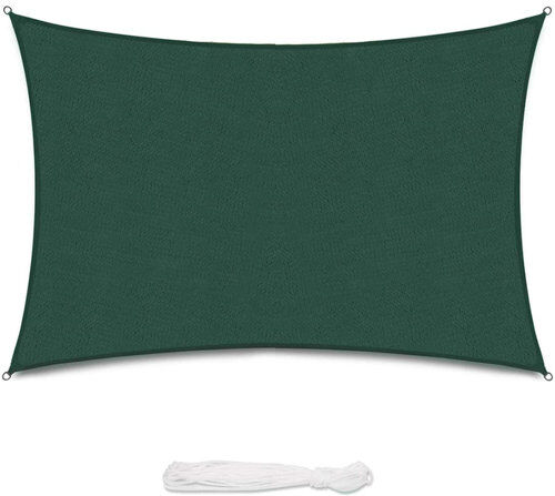 Dakota Fields Cliona Rectangular Shade Sail Dakota Fields Colour: Green, Size: 400cm W x 200cm D  - Size: Dakota Fields Cliona Rectangular Shade Sail Dakota Fields Colour: Green, Size: 400cm W x 200cm D  - Size: