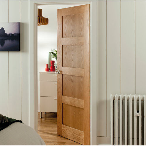 Jeld Wen Shaker Internal Door Unfinished Jeld Wen Door Size: 1981mm H x 610mm W x 44mm D  - Size: Rectangle 120 x 180cm Jeld Wen Shaker Internal Door Unfinished Jeld Wen Door Size: 1981mm H x 610mm W x 44mm D  - Size: Rectangle 120 x 180cm