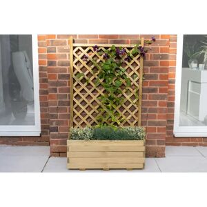 Forest Garden Trellis Planter (Home Delivery) brown 137.0 H x 80.0 W x 40.0 D cm