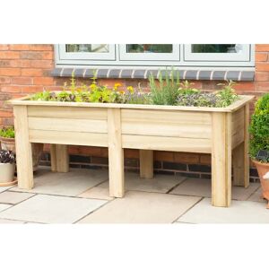 Forest Garden Wooden Elevated Planter brown 70.0 H x 180.0 W x 70.0 D cm