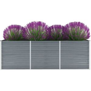 Freeport Park Garden Metal Planter Box gray 77.0 H x 100.0 W x 40.0 D cm