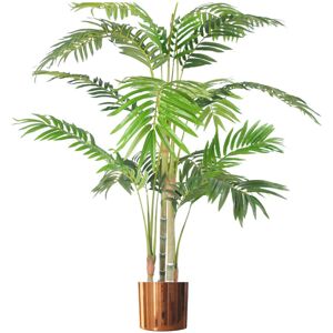 Leaf 120cm Artificial Palm Tree in Pot Copper 120cm H X 80cm W X 80cm D