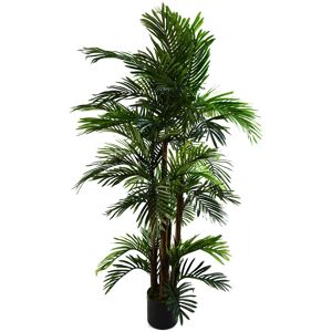 Leaf Artificial Palm Tree in Pot Green 150cm H x 80cm W x 80cm D