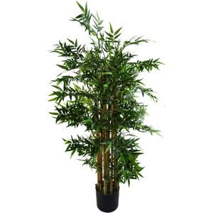 Leaf Artificial Bamboo Plant in Pot Green 120cm H x 60cm W x 60cm D