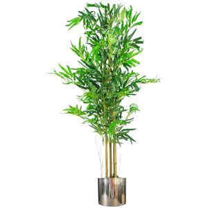 Leaf Artificial Bamboo Tree in Pot Silver 120cm H x 60cm W x 60cm D