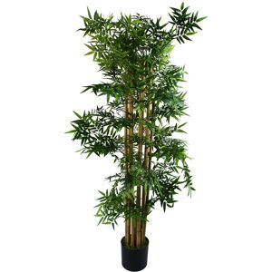 Leaf Artificial Bamboo Plant in Pot Green 150cm H x 70cm W x 70cm D