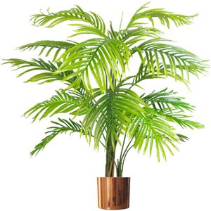 Leaf 130cm Artificial Palm Tree in Pot Copper 130cm H X 80cm W X 80cm D