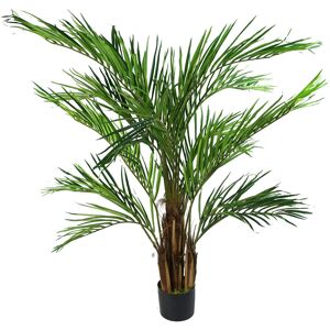 Leaf Artificial Palm Tree in Pot Green 150cm H x 110cm W x 110cm D