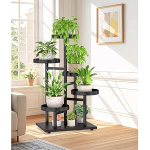 Brayden Studio 5 Tier Plant Stand Indoor Black 80cm H X 40cm L X 30cm D Brayden Studio 5 Tier Plant Stand Indoor Black 80cm H X 40cm L X 30cm D