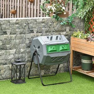 Dakota Fields Guinda 160 L Plastic Outdoor Compost Bin Green;Grey 160L Dakota Fields Guinda 160 L Plastic Outdoor Compost Bin Green;Grey 160L