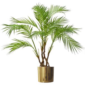 Leaf 90cm Artificial Palm Tree in Pot Gold 90cm H X 70cm W X 60cm D Leaf 90cm Artificial Palm Tree in Pot Gold 90cm H X 70cm W X 60cm D
